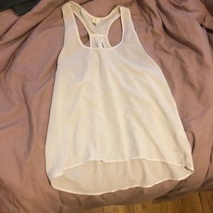 NORDSTROM | cream silk tank top